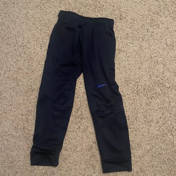 Nike navy blue boy pants joggers with pockets size small - Picture 1 of 3